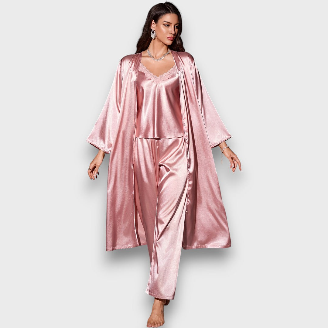 Isalyn – Satin Three-Piece Lounge Set