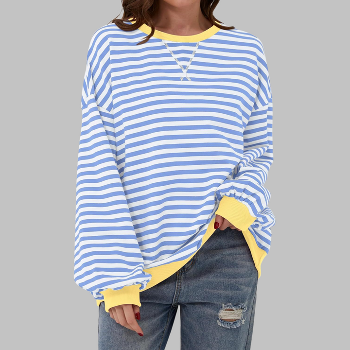 LUKA - Soft Striped Long Sleeve Top - Lightweight Spring Layer