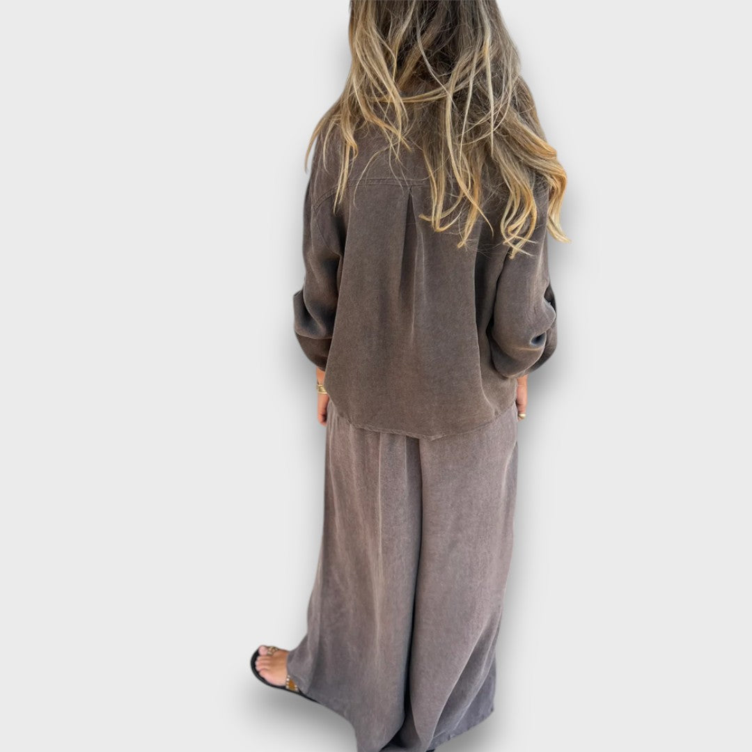 Soren – Two-Piece Set with Oversized Shirt and Wide Pants