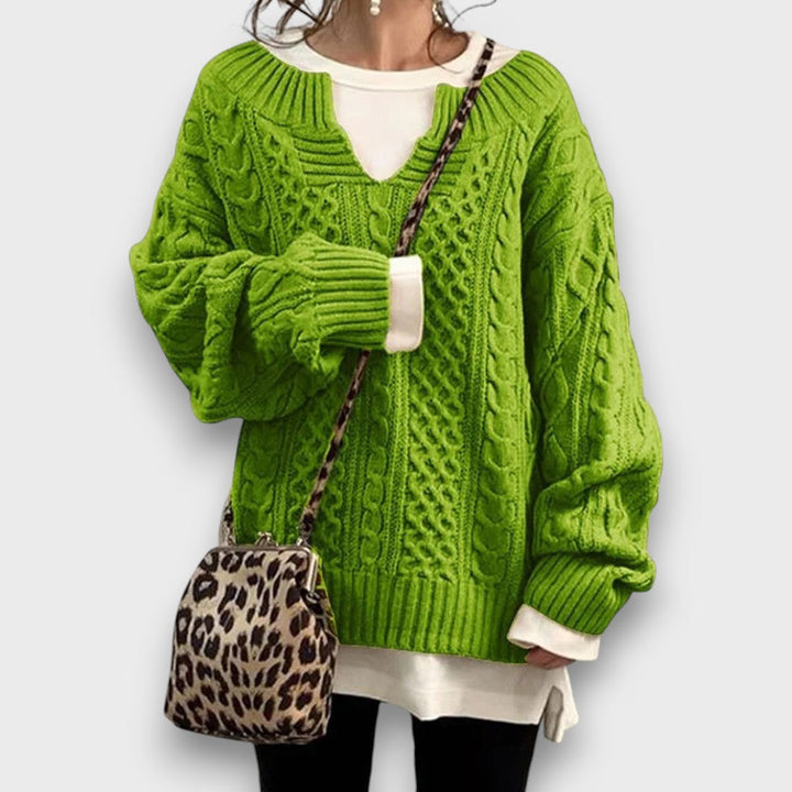 Marielle – Knit Sweater with V-Neck