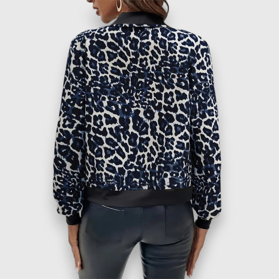 Johara – Leopard print bomber jacket