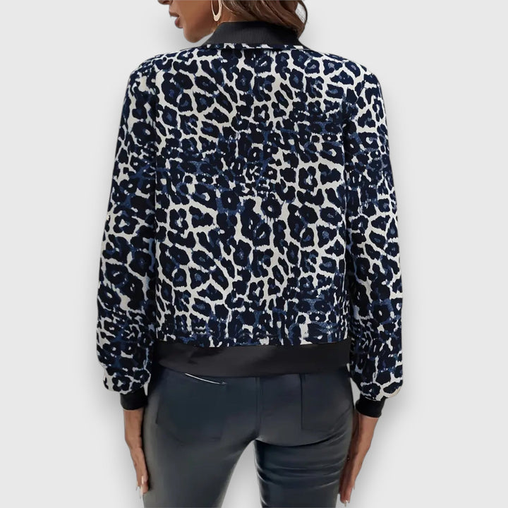 Johara – Leopard print bomber jacket