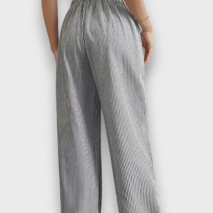 Karina – Trousers with Fine Stripes