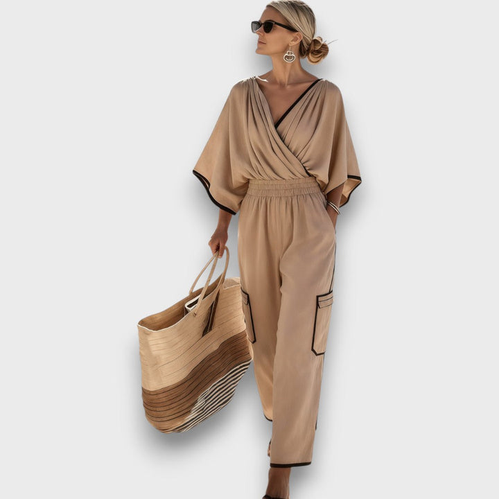 Elvira – Summer Jumpsuit with Wrap Look