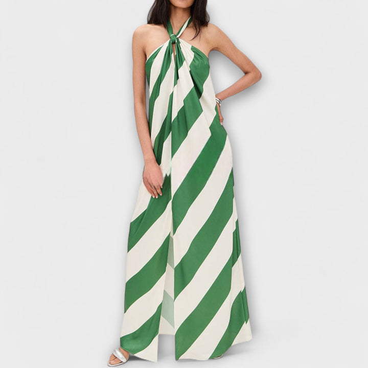 Marlowe – Striped halter maxi dress