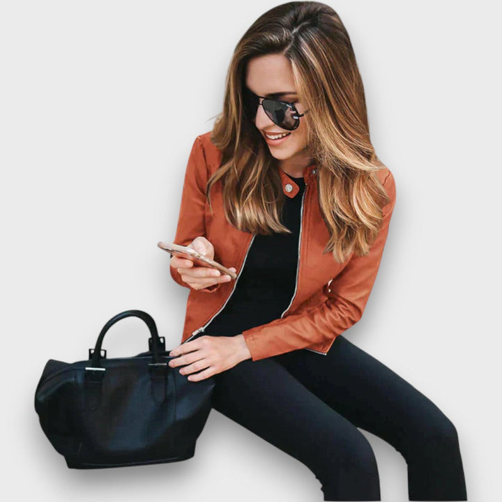 Abigail – Leather Tailored Jacket