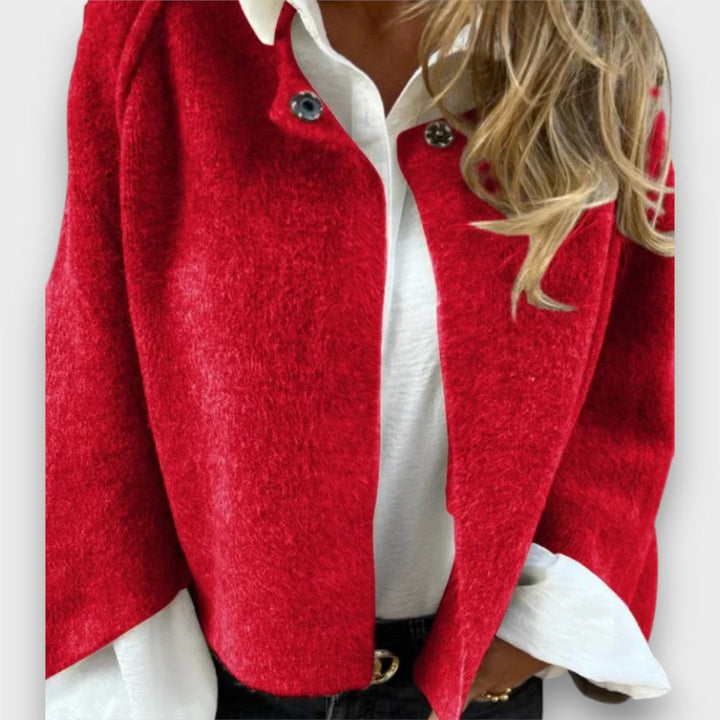 Celeste – Elegant Short Cardigan with Soft Texture