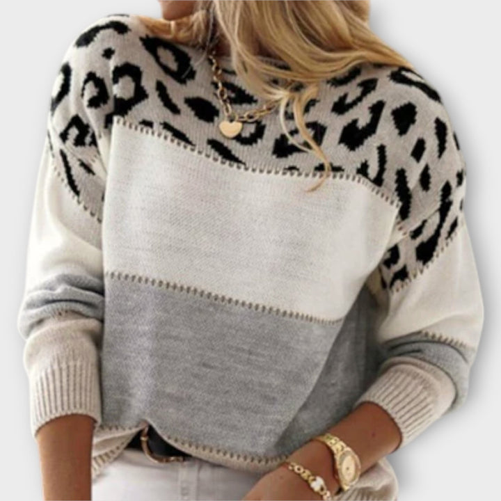 Liorin – Pullover with Leopard Pattern