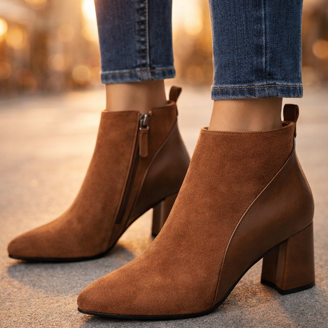 Odette Suede Ankle Boots