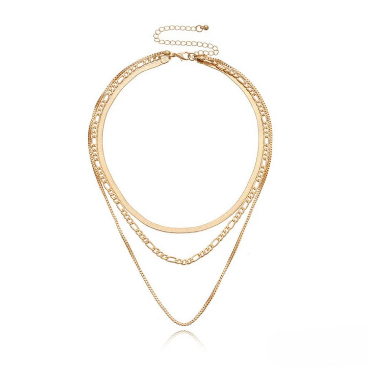 Noara – Triple Layer Necklace in Vintage Style