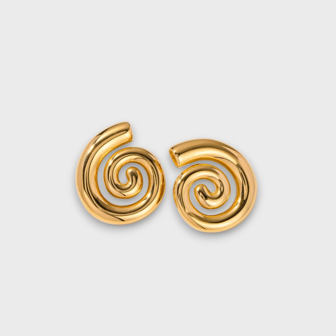 Jay – Spiral Earrings with Modern Lightness