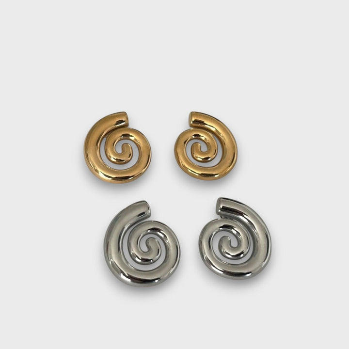 Jay – Spiral Earrings with Modern Lightness