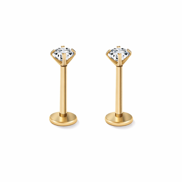 Lioranna – Minimal Crystal Piercing Studs