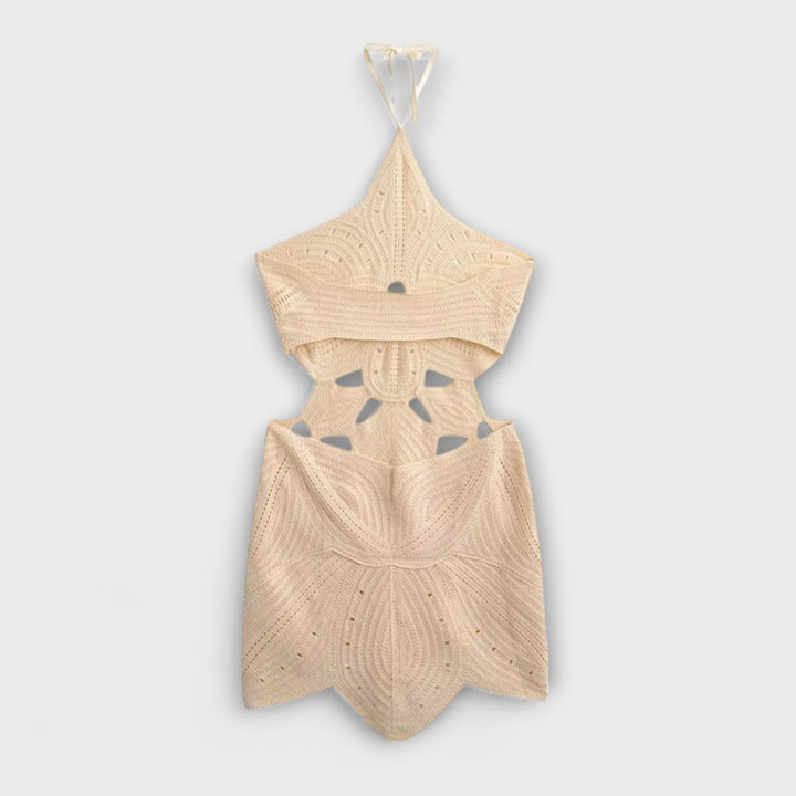 Ranyra – Crochet Dress with Cut-Out Design and Sculptural Effect