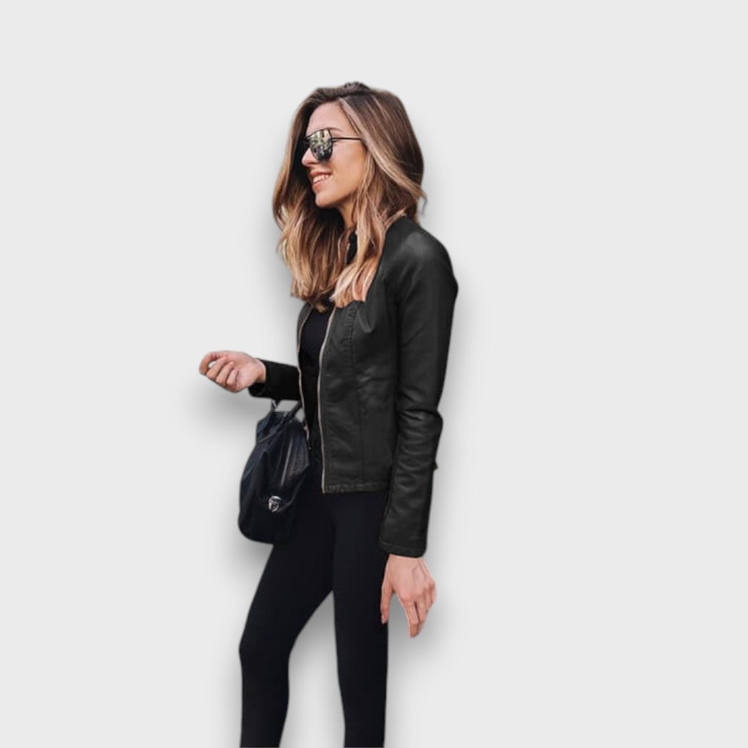 Abigail – Leather Tailored Jacket