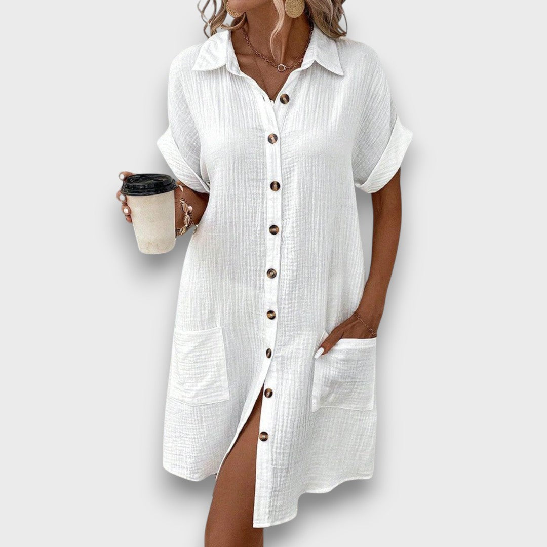 Soreva – Shirt Dress with Texture and Summer Chic