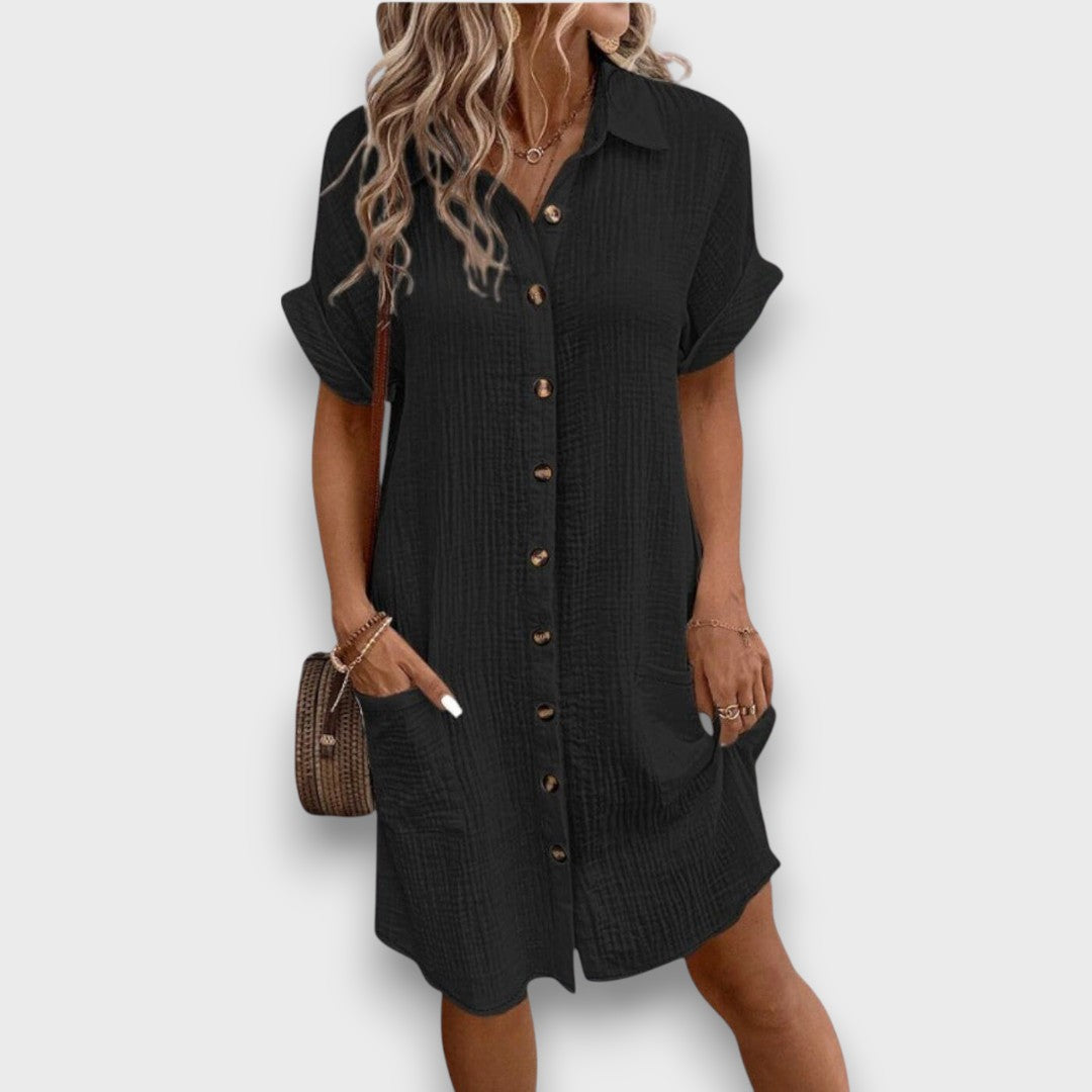 Soreva – Shirt Dress with Texture and Summer Chic