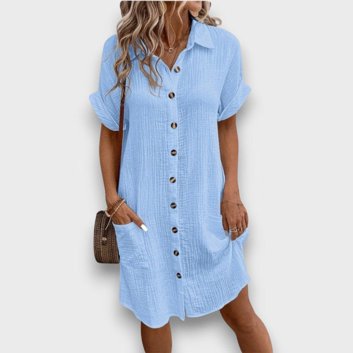 Soreva – Shirt Dress with Texture and Summer Chic