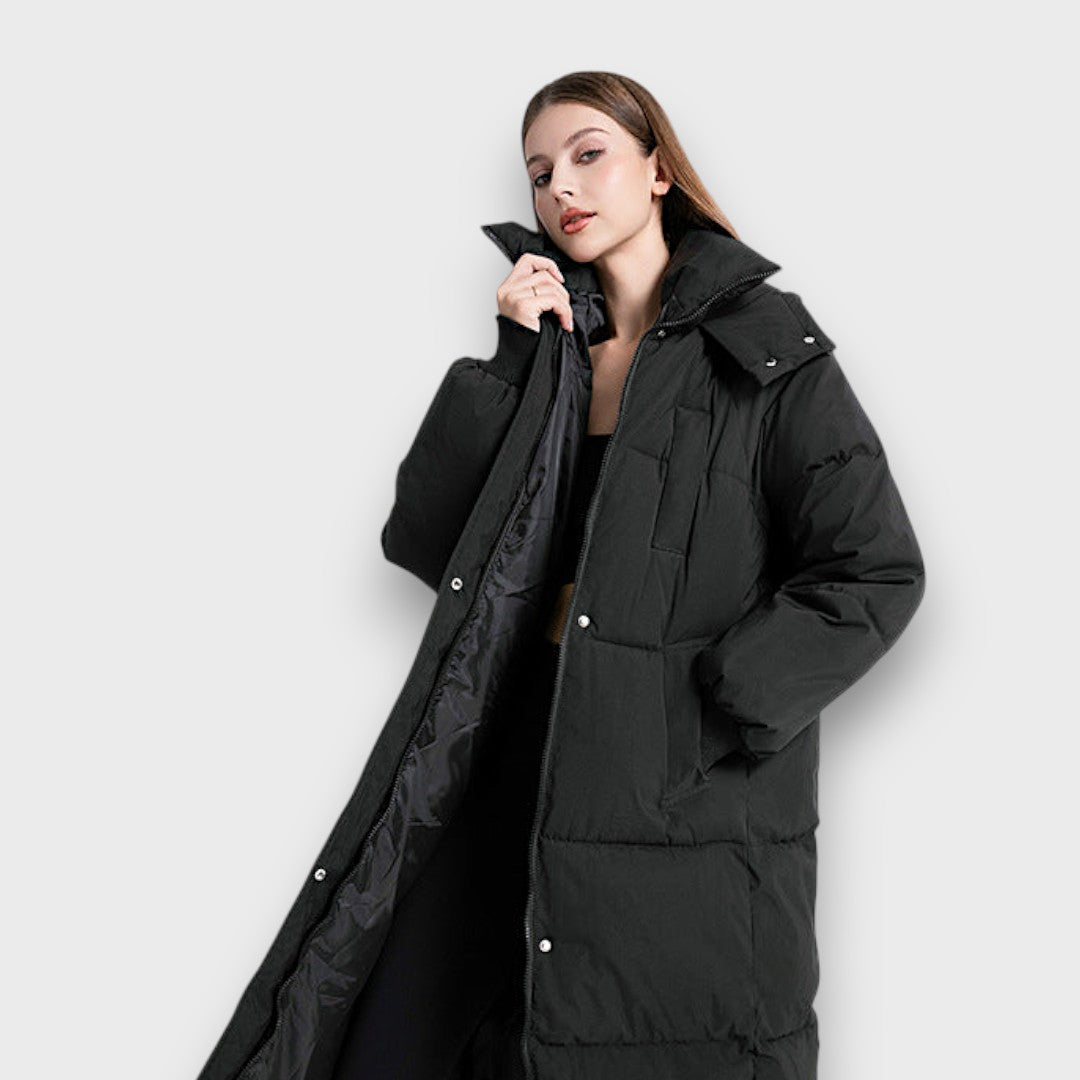 Lorven – Long hooded puffer coat