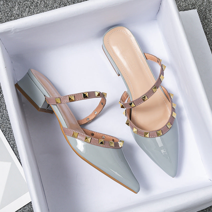 Odetta | Studded Heels