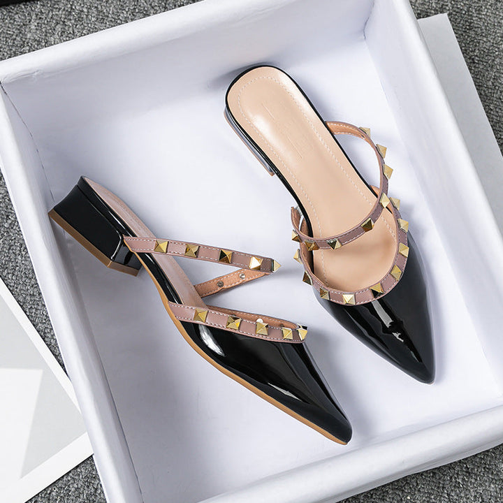 Odetta | Studded Heels