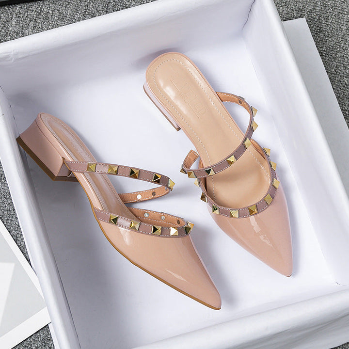 Odetta | Studded Heels