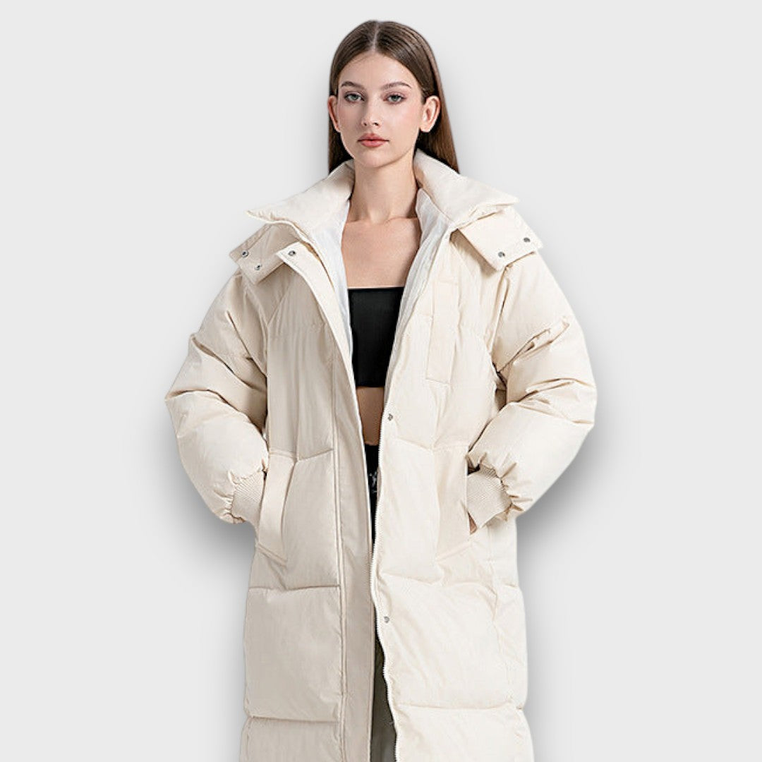 Lorven – Long hooded puffer coat