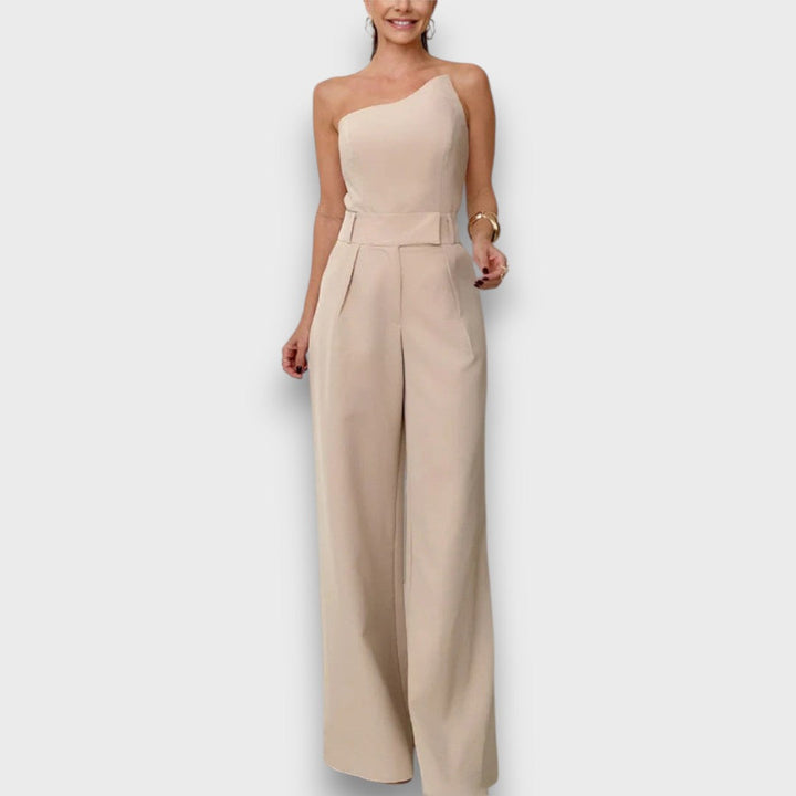 Kuma – Asymmetrical Jumpsuit in Quiet Balance