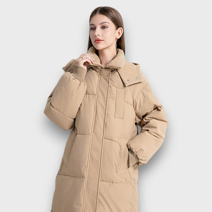 Lorven – Long hooded puffer coat