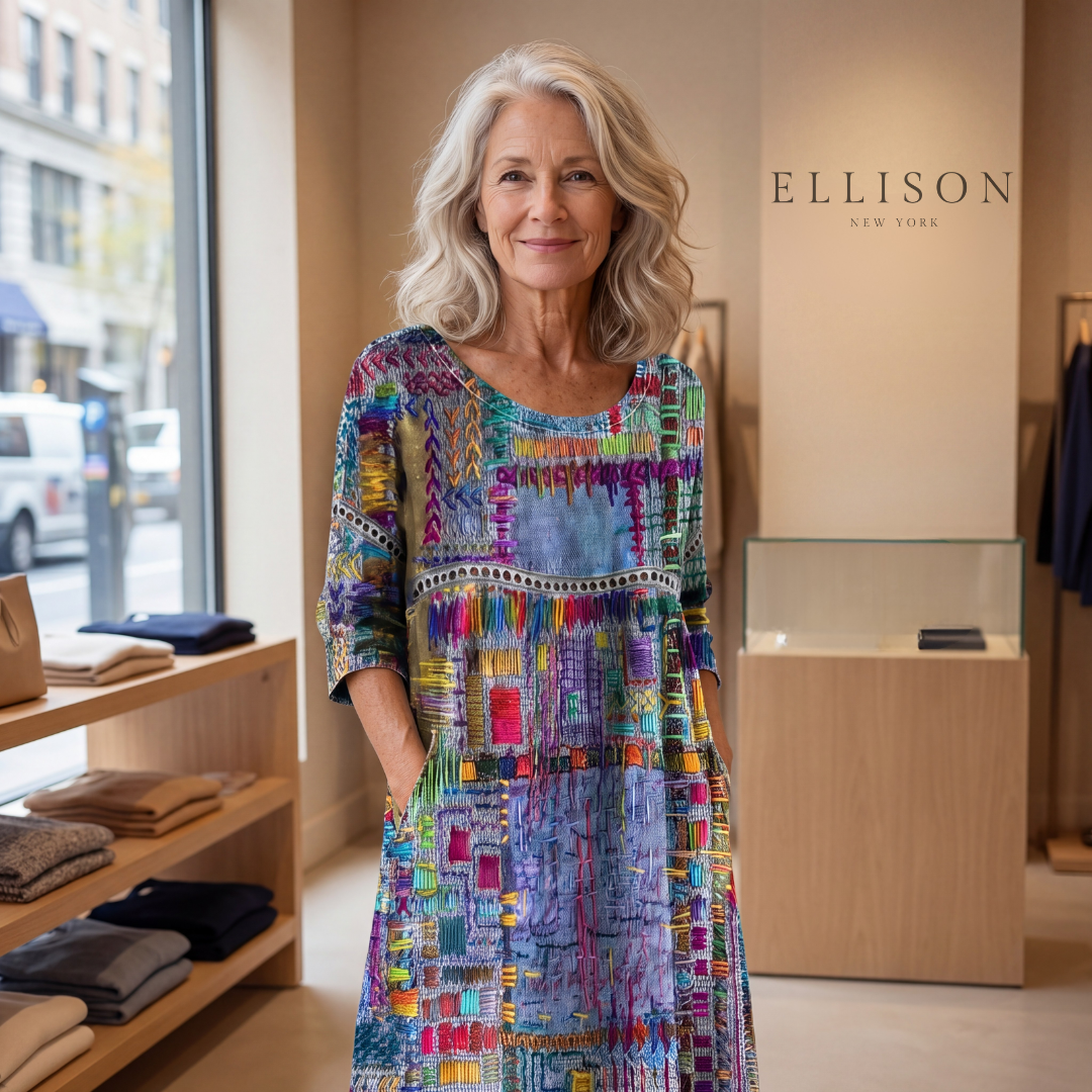 Joyce | Ethnic Patchwork Dress