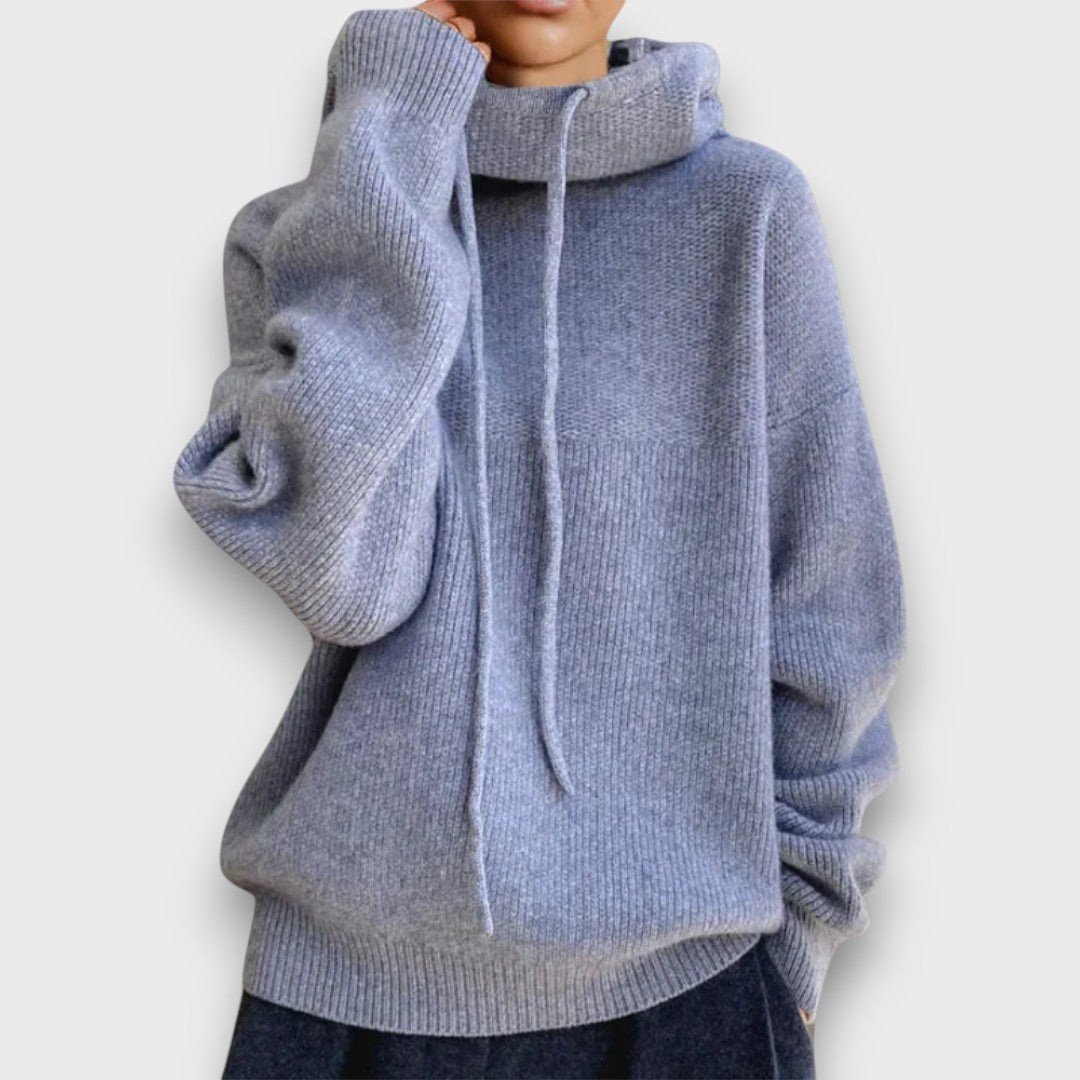 Marzia – Cozy Hooded Knit Sweater
