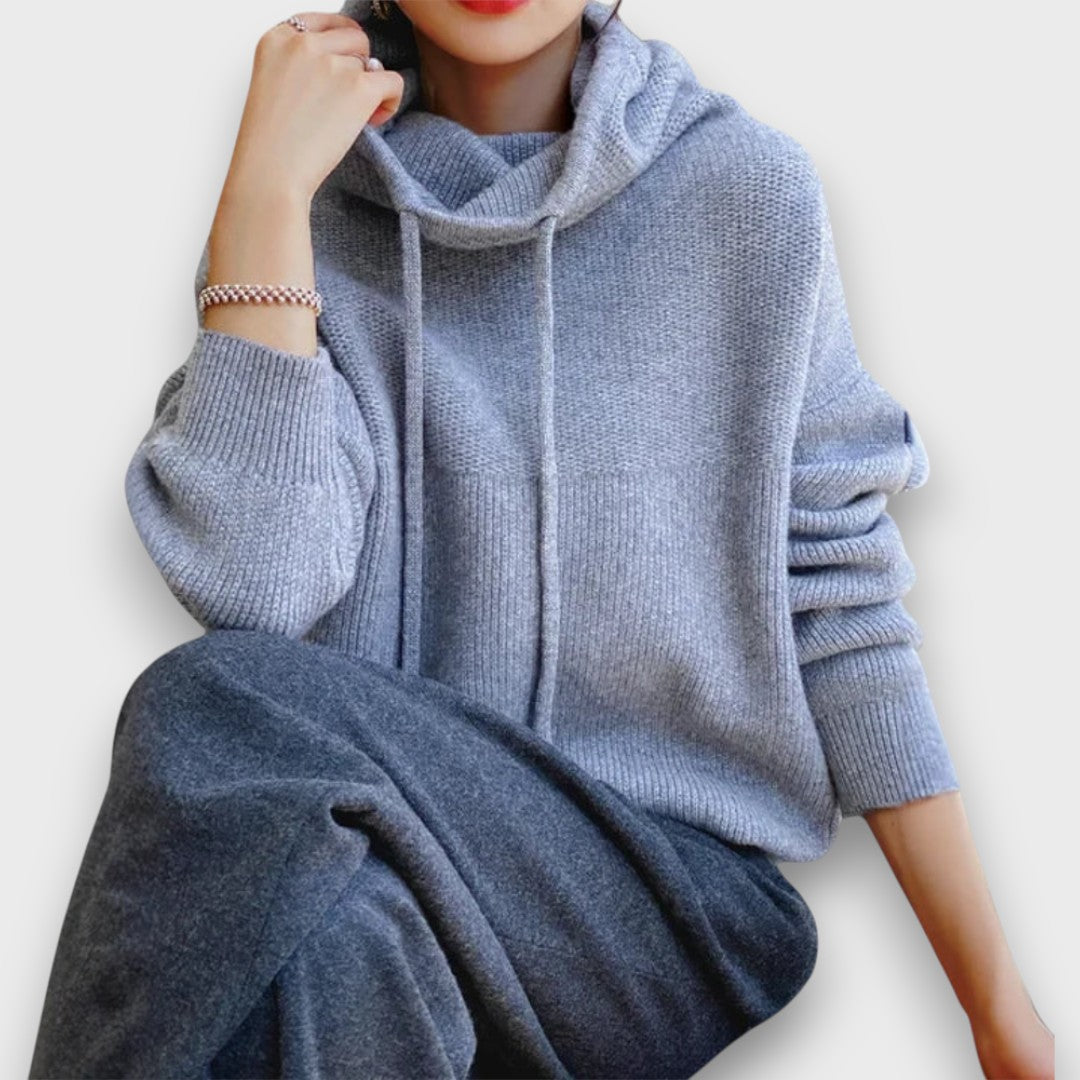 Marzia – Cozy Hooded Knit Sweater