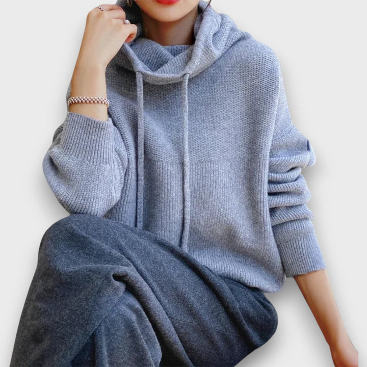 Marzia – Cozy Hooded Knit Sweater