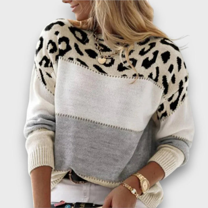 Liorin – Pullover with Leopard Pattern