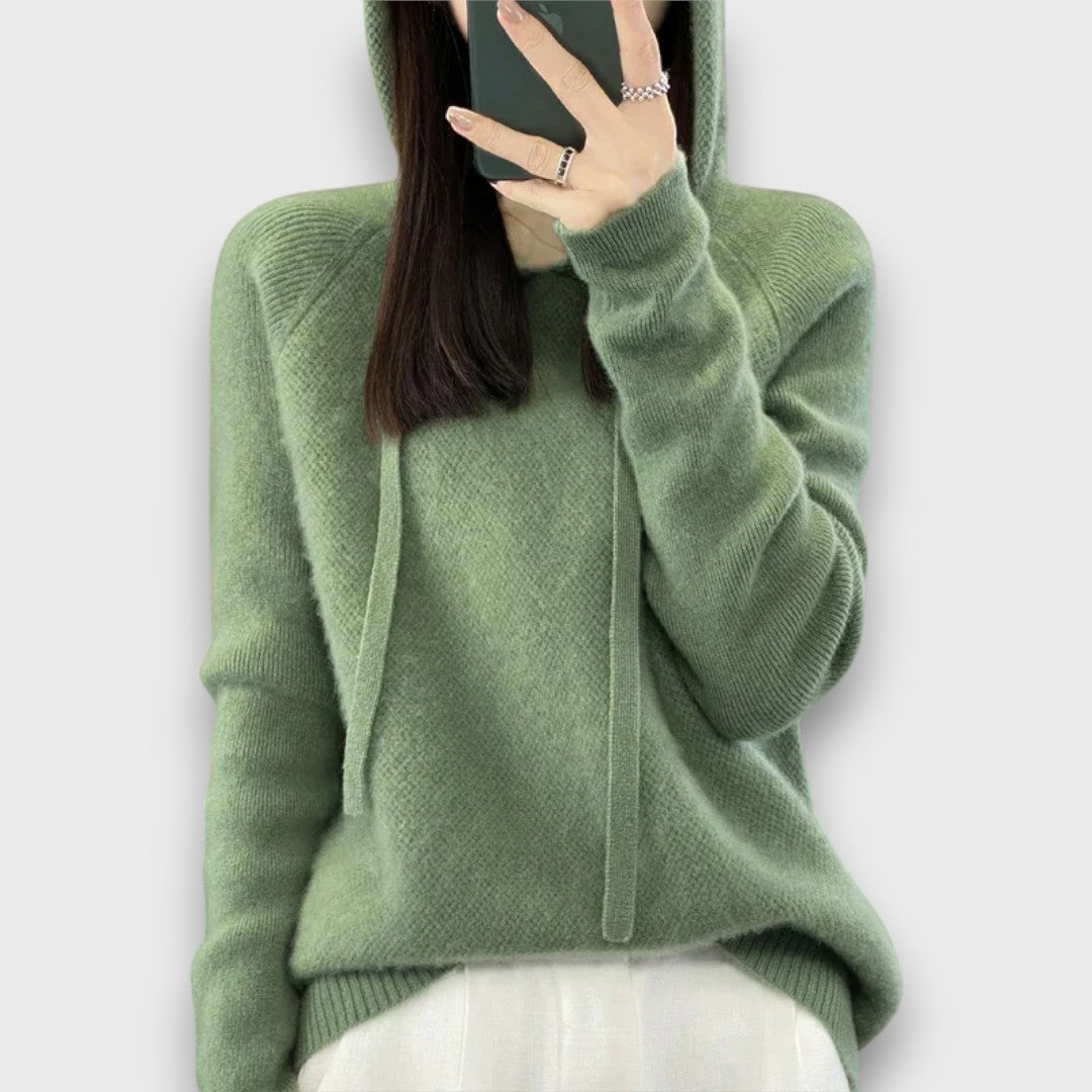 Hanna – Soft Merino Wool Winter Hoodie