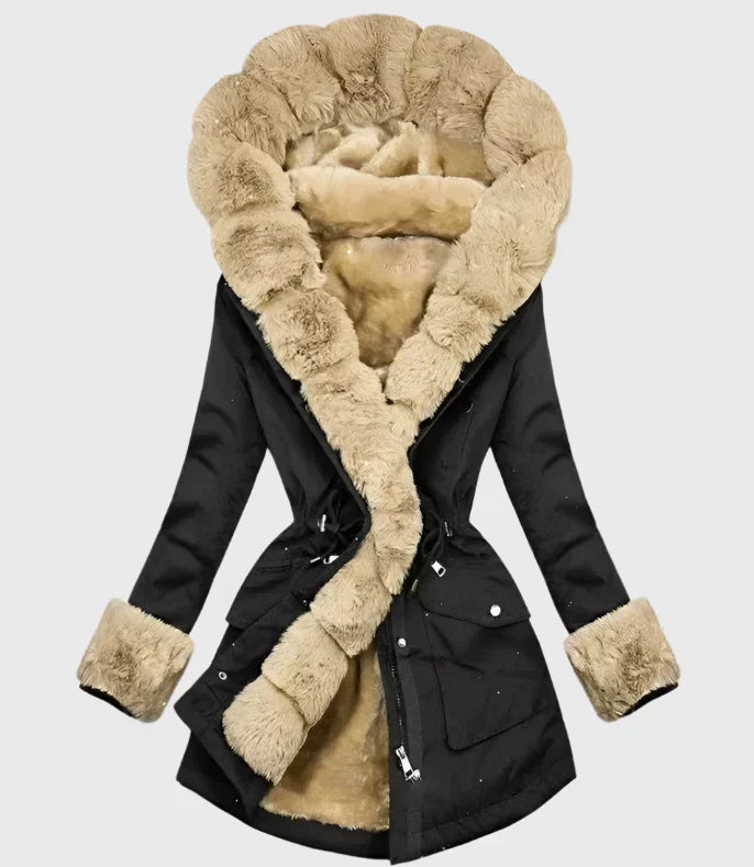 Gia – Faux Fur Trim Winter Jacket