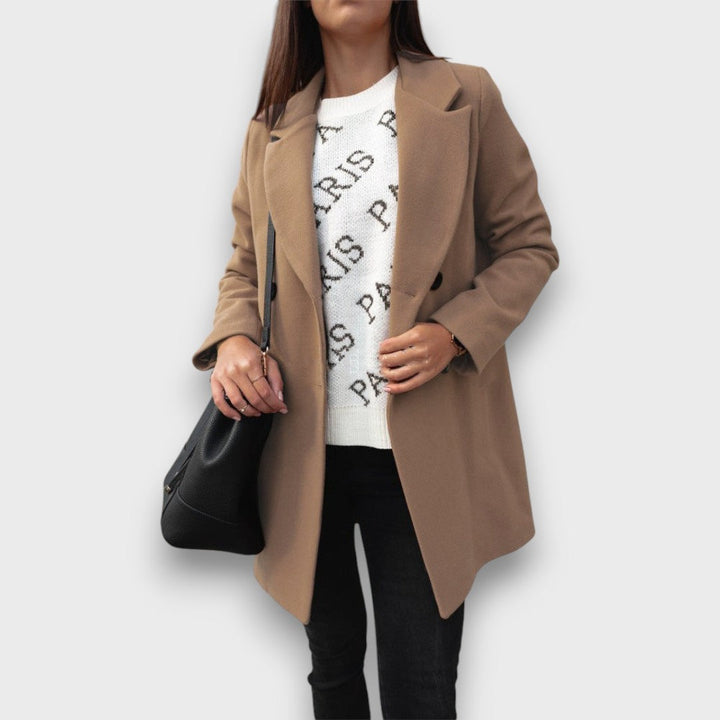 Teresa – Tailored Wool-Blend Coat