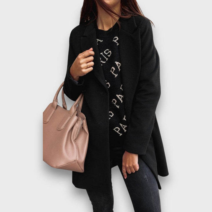 Teresa – Tailored Wool-Blend Coat