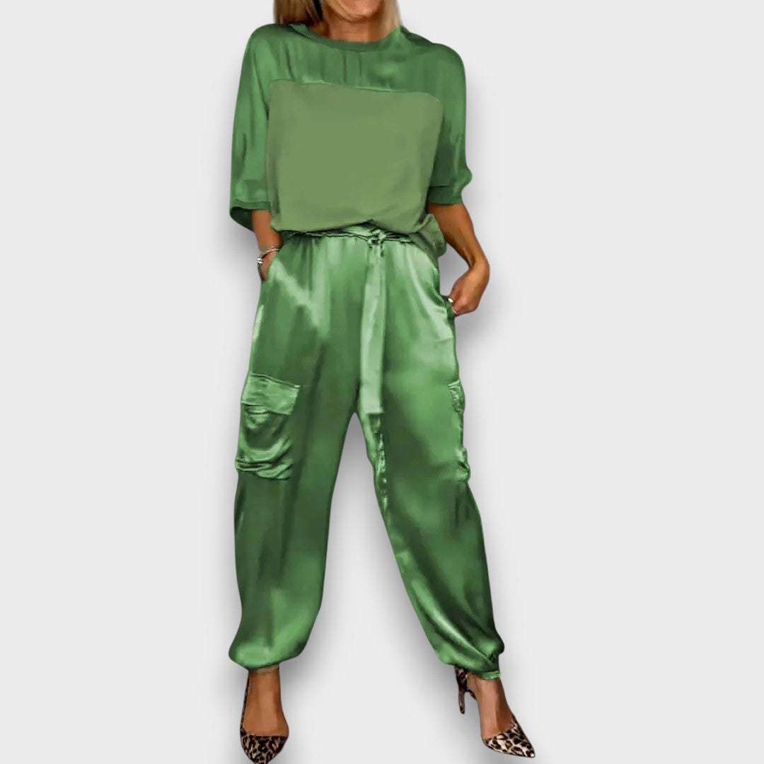 Avelan – Satin Flow Two-Piece Set