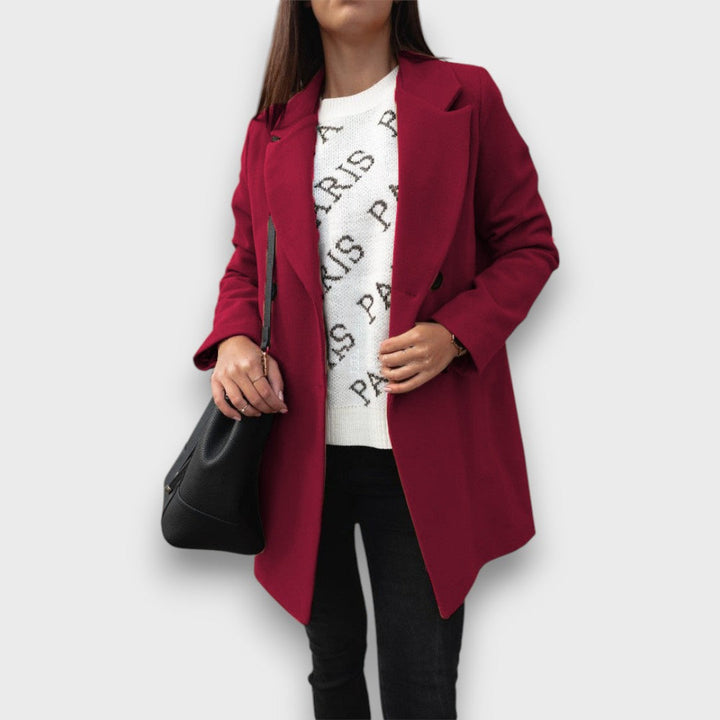 Teresa – Tailored Wool-Blend Coat