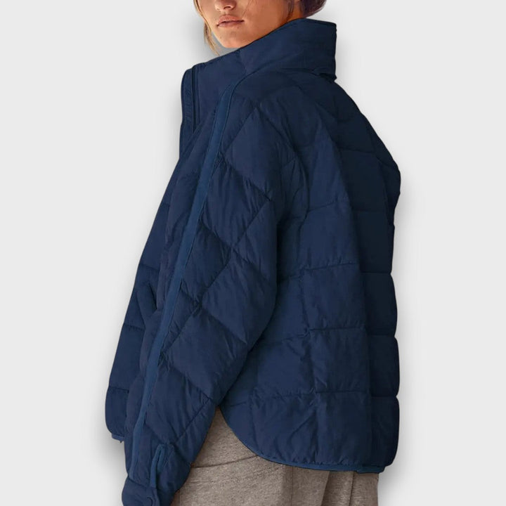Rheia – Quilted stand collar jacket
