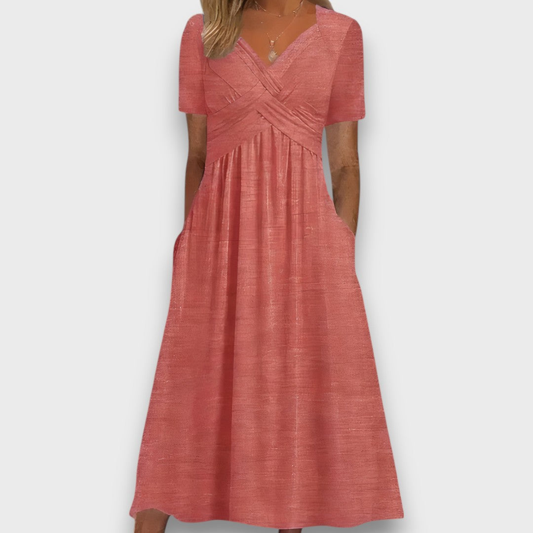 Enyelle – Dress with Delicate Wrap Look