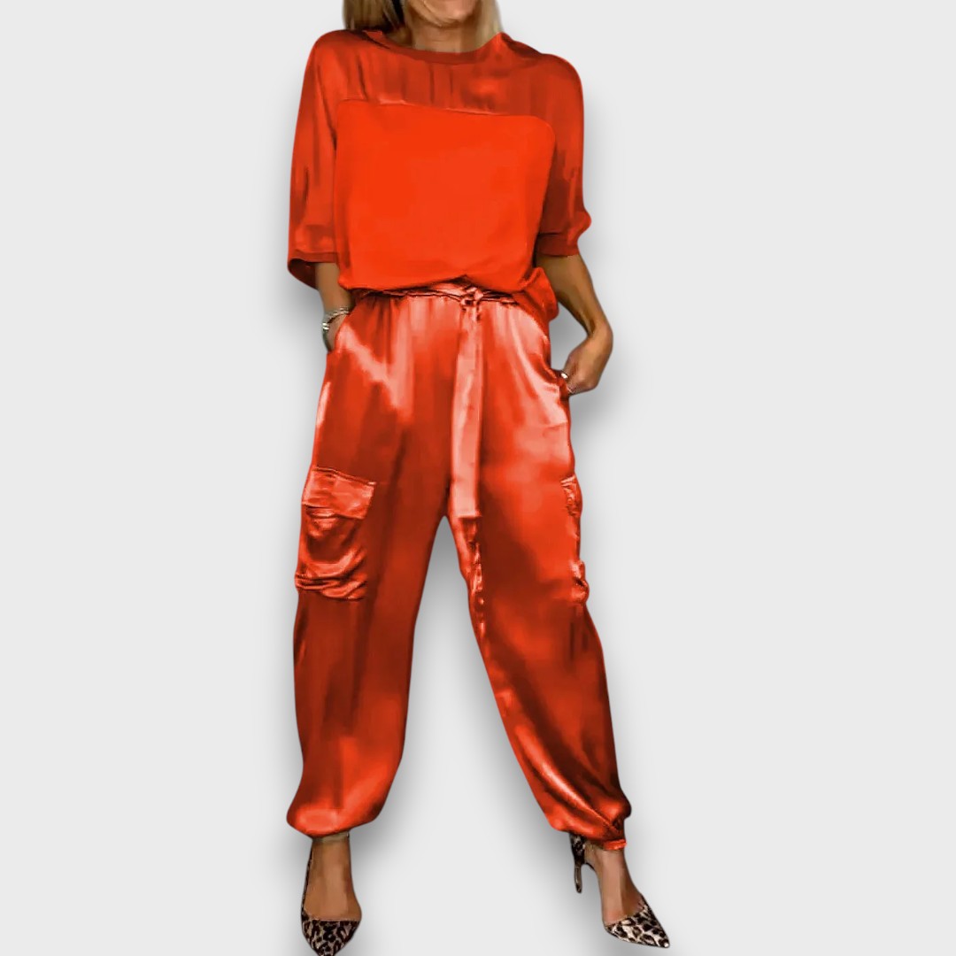 Avelan – Satin Flow Two-Piece Set