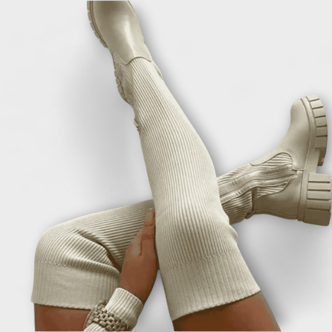 Lureva – Over-the-knee Boots with Chunky Sole