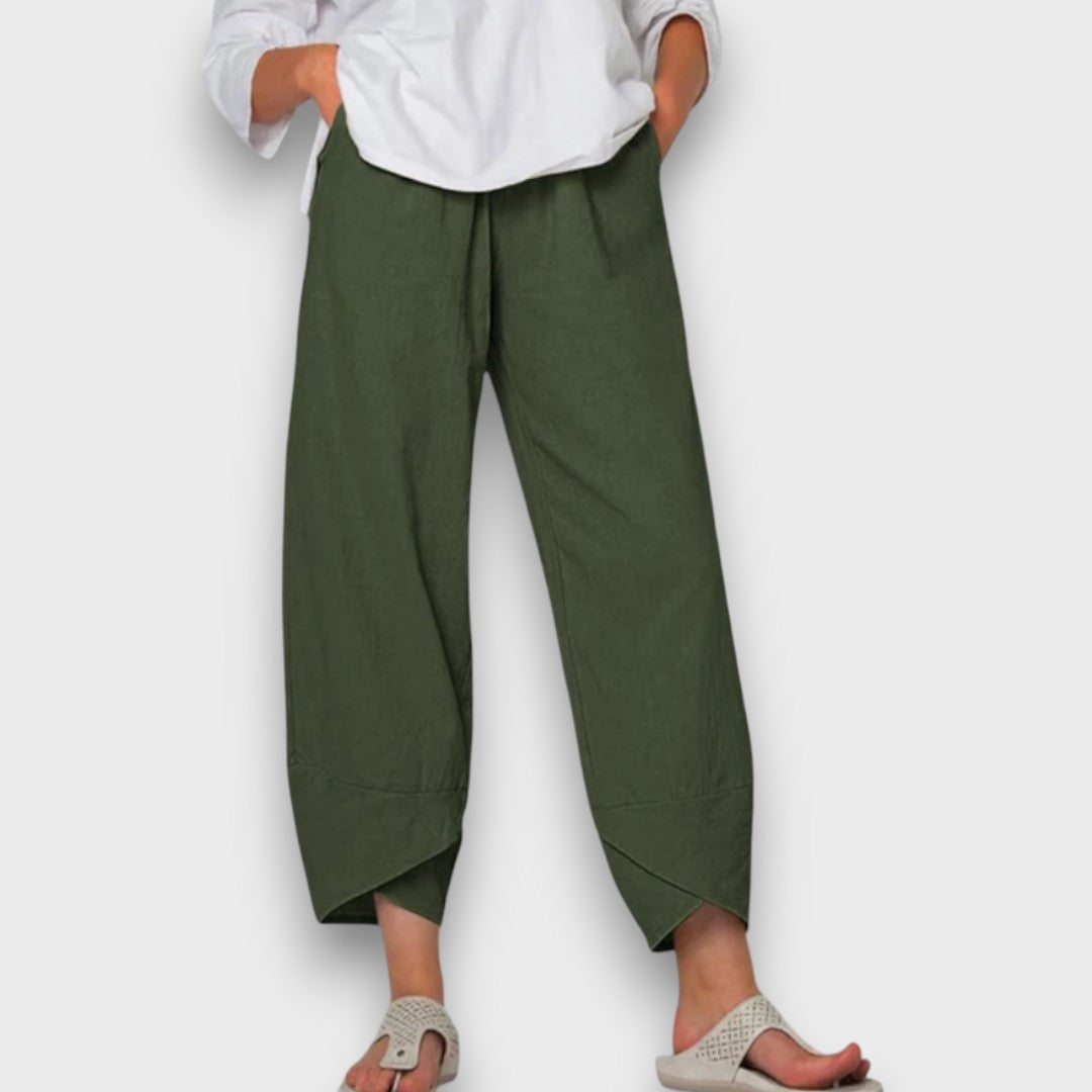 Neve – Lightweight Summer Pants with Modern Hem