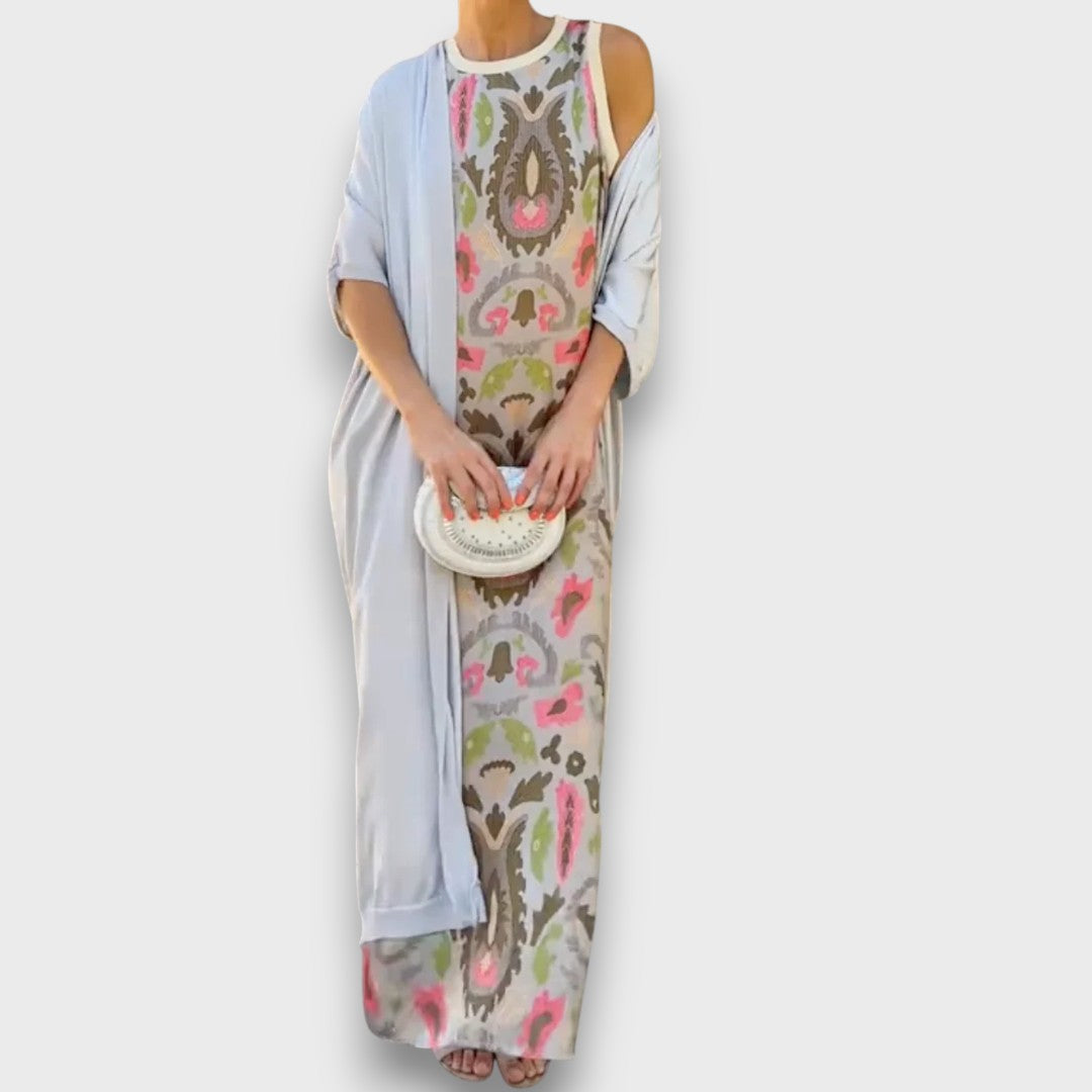 Selviane – Maxi Dress with Cardigan