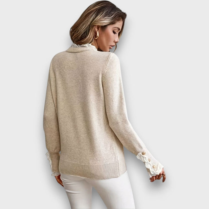 Layka – Elegant Lace-Detail Sweater