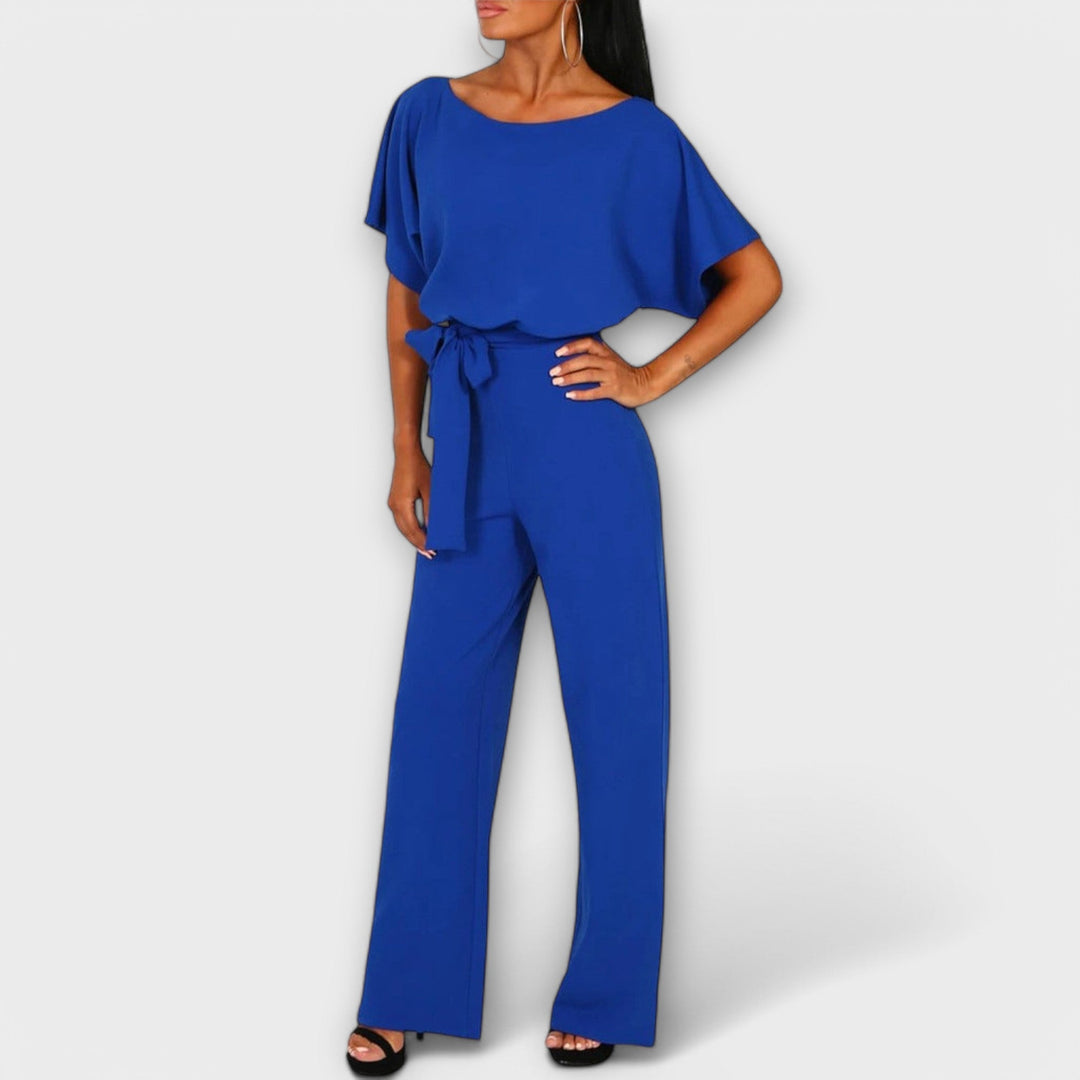 Noria – Dark Blue Jumpsuit with Elegant Silhouette