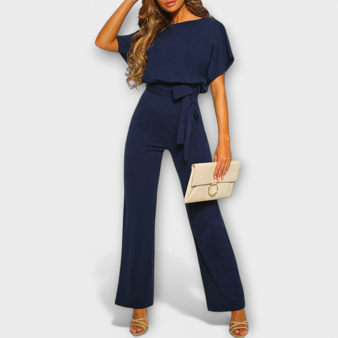 Noria – Dark Blue Jumpsuit with Elegant Silhouette