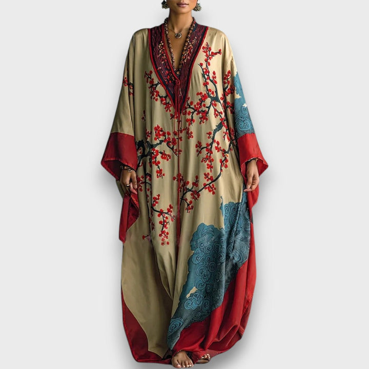 Kaela – Plum Blossom Robe Dress